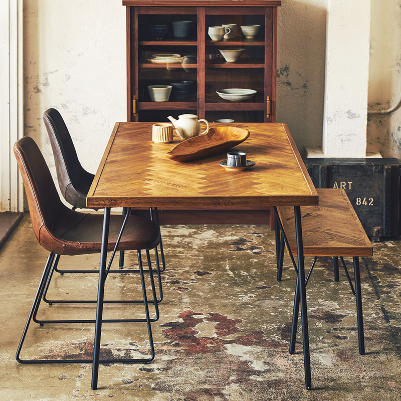 幅1cm単位サイズオーダー】[幅90～105cm] SID ダイニングテーブル