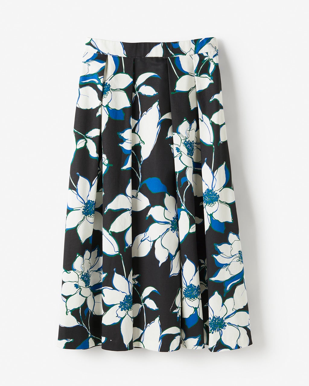 ボタニカルフラワー・タックフレアスカート/DoCLASSE