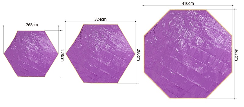 販売終了】ワンポールテント用グランドシート（多角形タイプ） - DOD