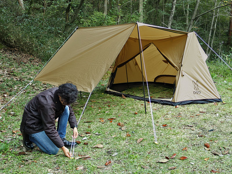 販売終了】パップフーテント（タン） T2-540-TN - DOD（ディーオー