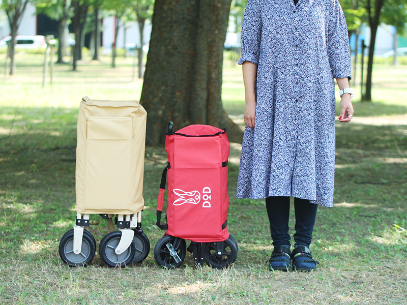 販売終了】アルミキャリーワゴン（サーモンピンク） C2-534-RD - DOD