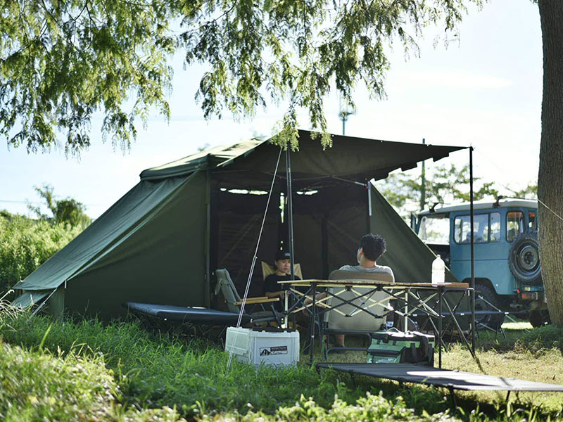 販売終了】TCサイドテントM（カーキ） T1-680-KH - DOD（ディーオー