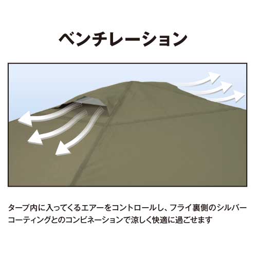 ワンアクションタープ 長方形 300×200 DCM テント 300×200cm