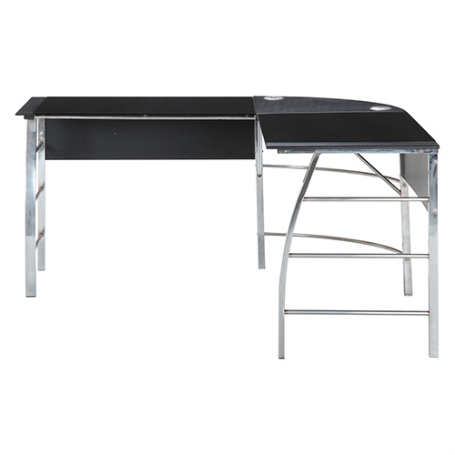 ガラス パソコンデスク L型 CT-1040 70390 不二貿易 パソコンデスク