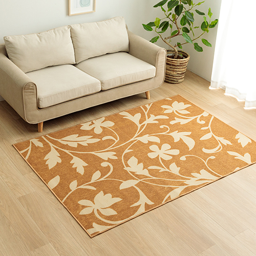 グレー ベージュ落ち着いた色合い 仏間 段通マット（105✖️60✖️2