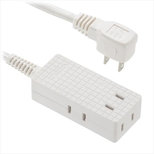 スリムタップ 4個口 2m ホワイト HS-T42-PBT22 OHM 延長コード