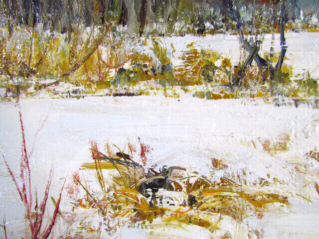 塗師祥一郎 雪原（油彩6号）