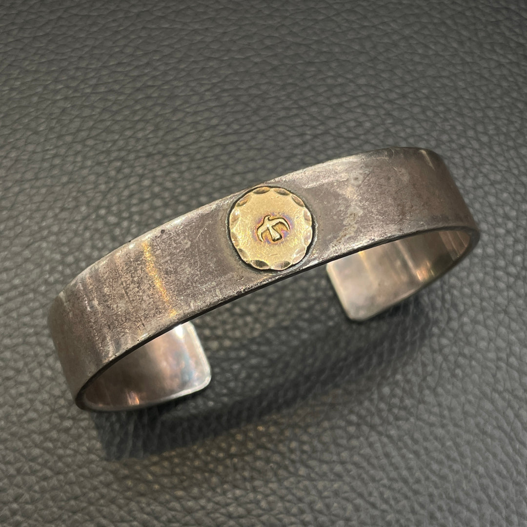 ゴローズ goro's [OLD][希少]平打ちブレス(M)※メタル歪※12タタキ