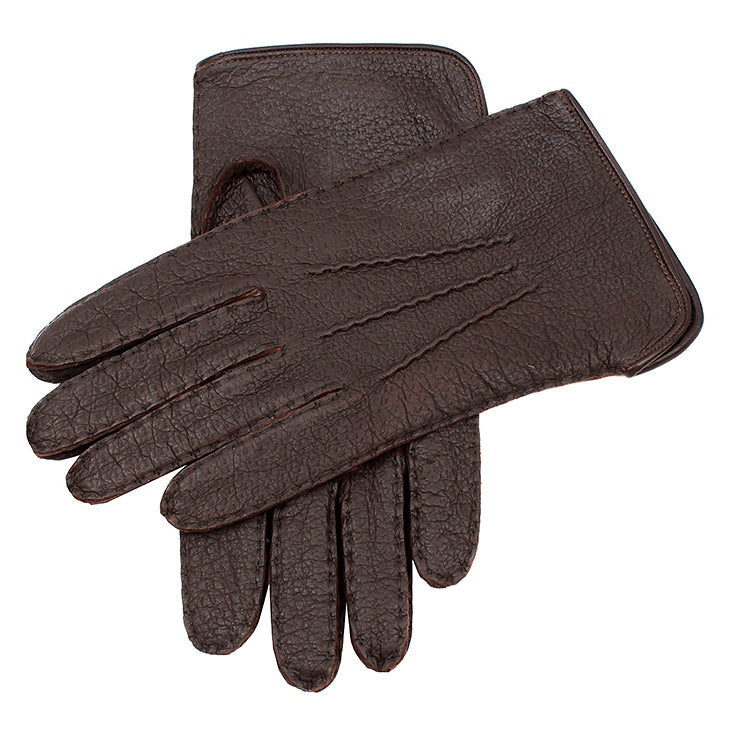 Moreton | Men's Silk Lined Peccary Leather Gloves | Dents