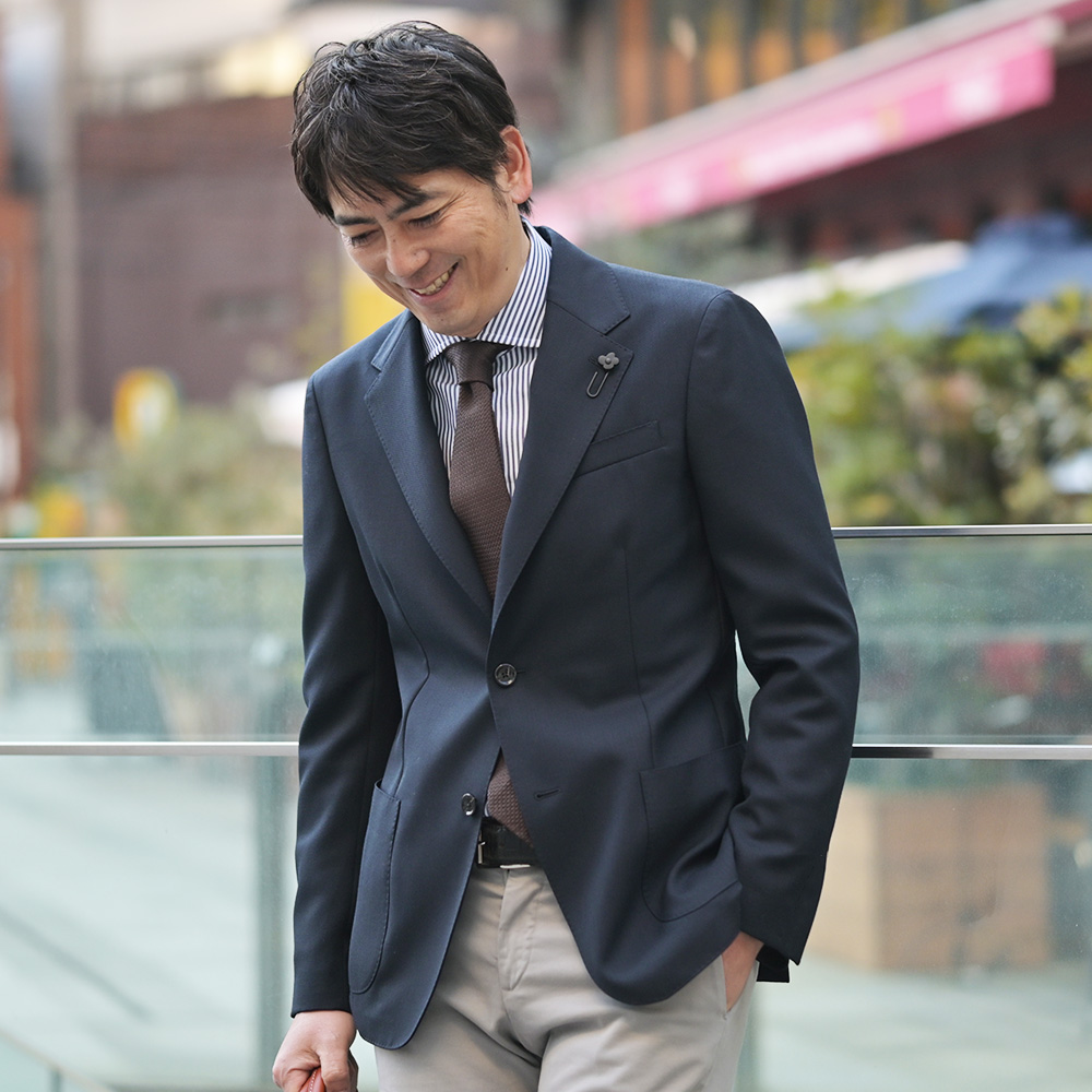 ラルディーニブートニエールチェスターコート42ウールテーラードジャケット