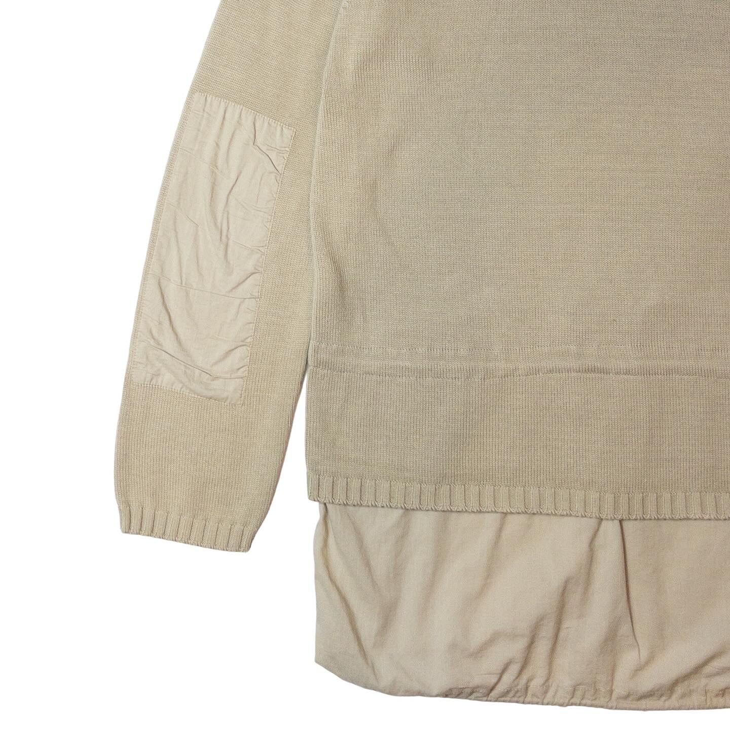 Helmut Lang 1998 Layered Military Parka Knit Hoodie – descryarchive