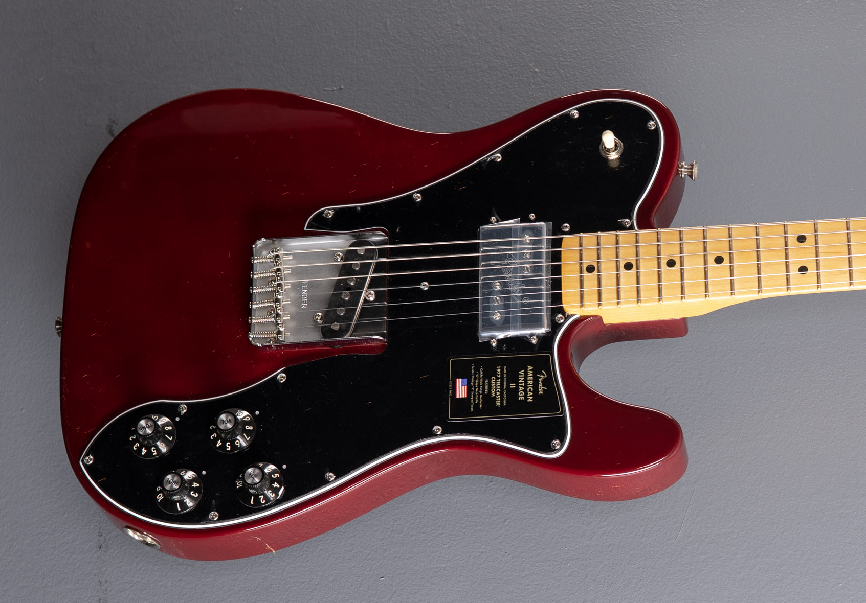 American Vintage II 1977 Telecaster Custom - Wine w/Maple – Dave's