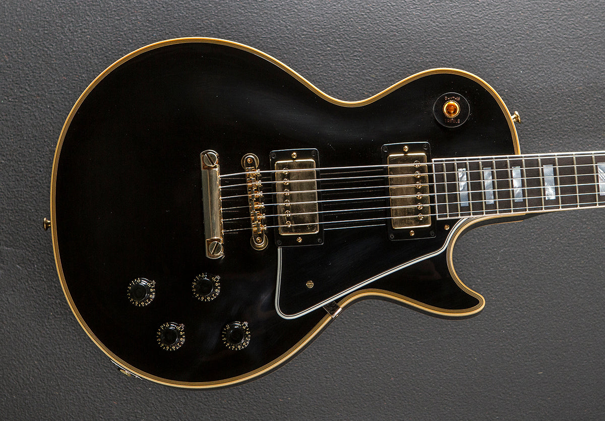 1957 Les Paul Custom Reissue - VOS Ebony 2 Pickup – Dave's Guitar Shop