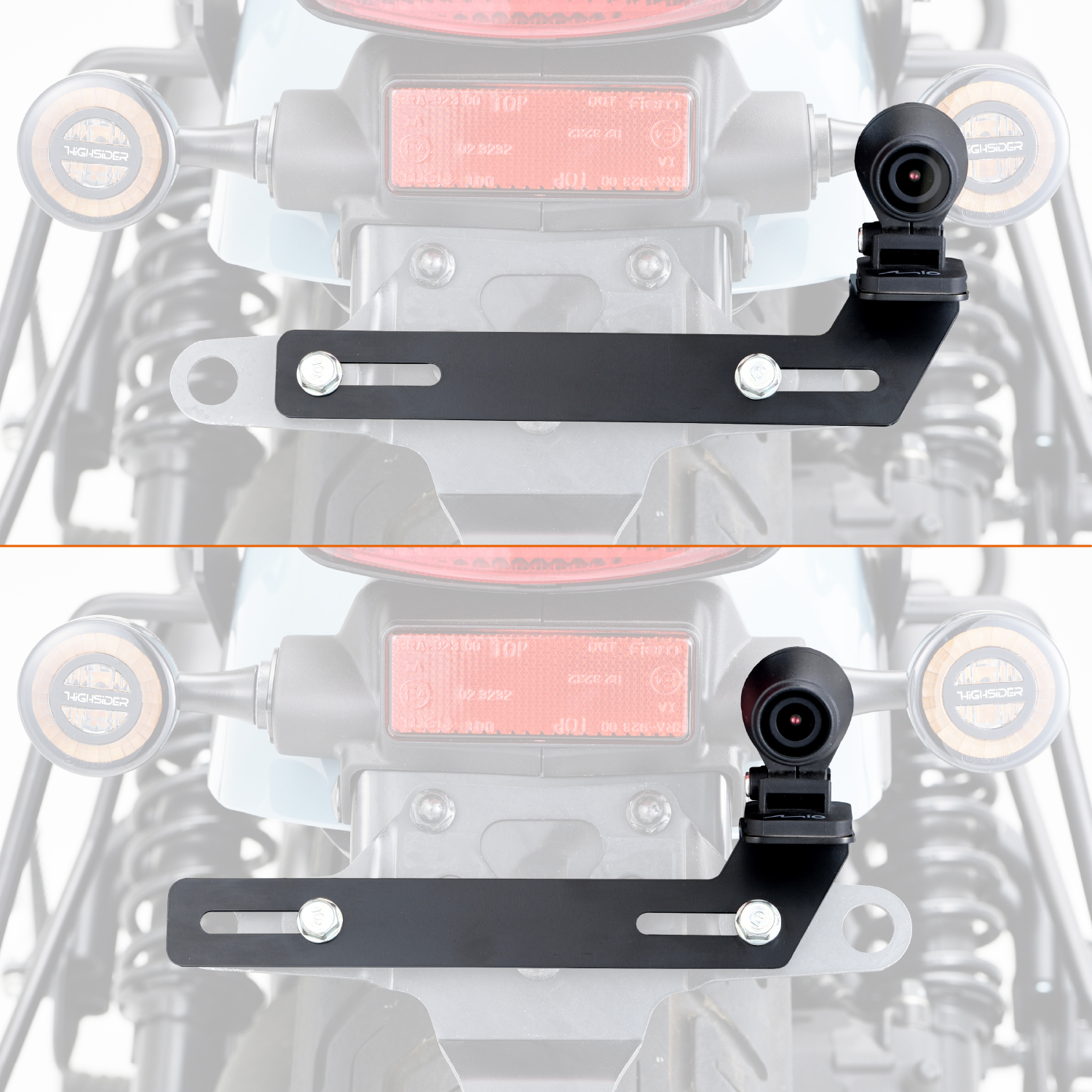 リアカメラナンバープレートクランプステー MiVue M760D/M820WD/M802WD