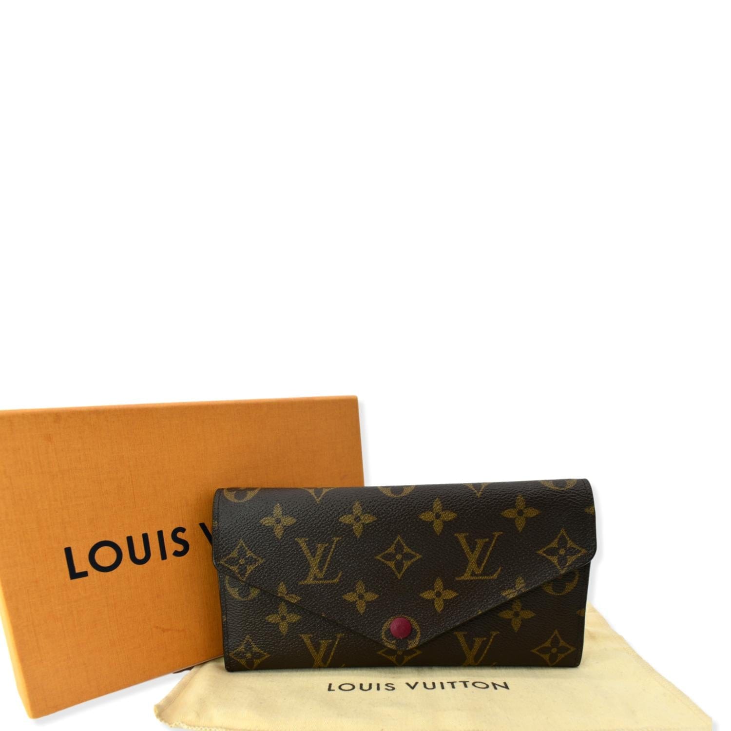 LOUIS VUITTON Josephine Monogram Canvas Wallet Brown
