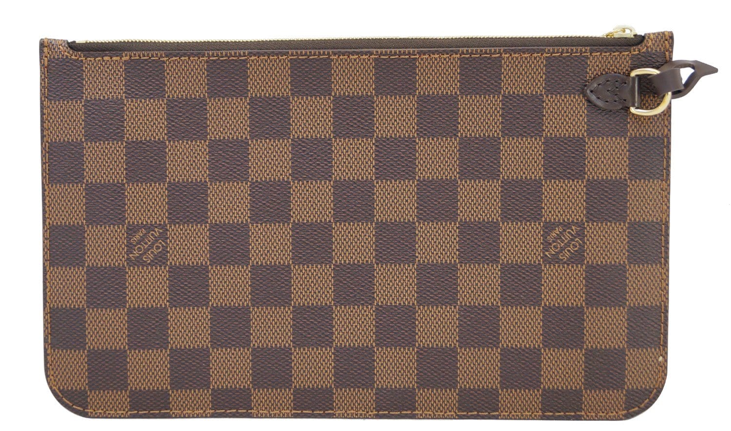 LOUIS VUITTON Damier Ebene Wristlet Pouch Clutch