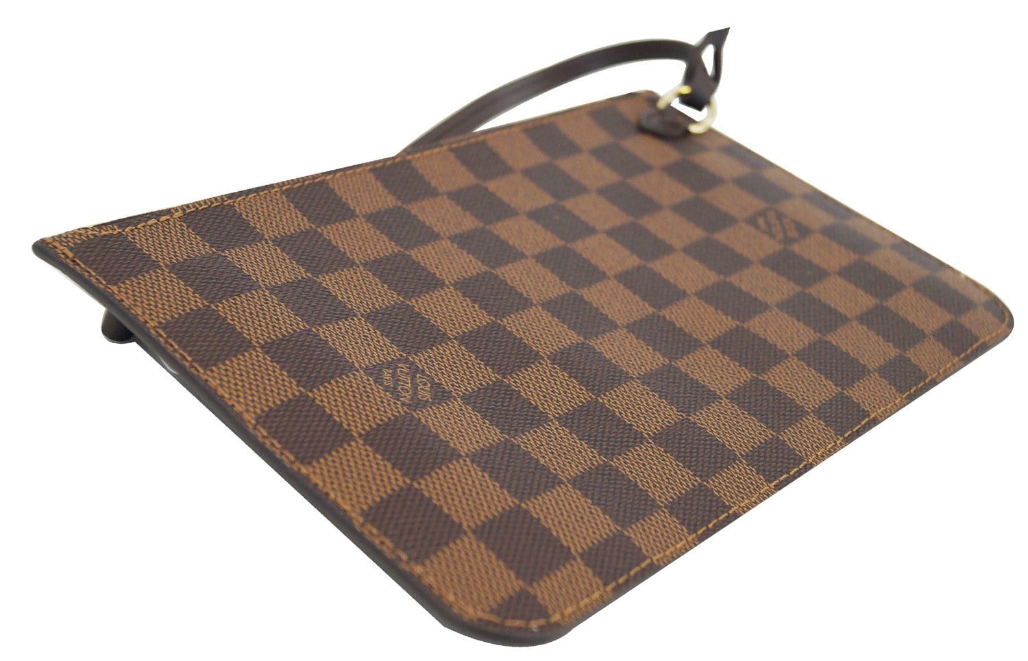 LOUIS VUITTON Damier Ebene Wristlet Pouch Clutch