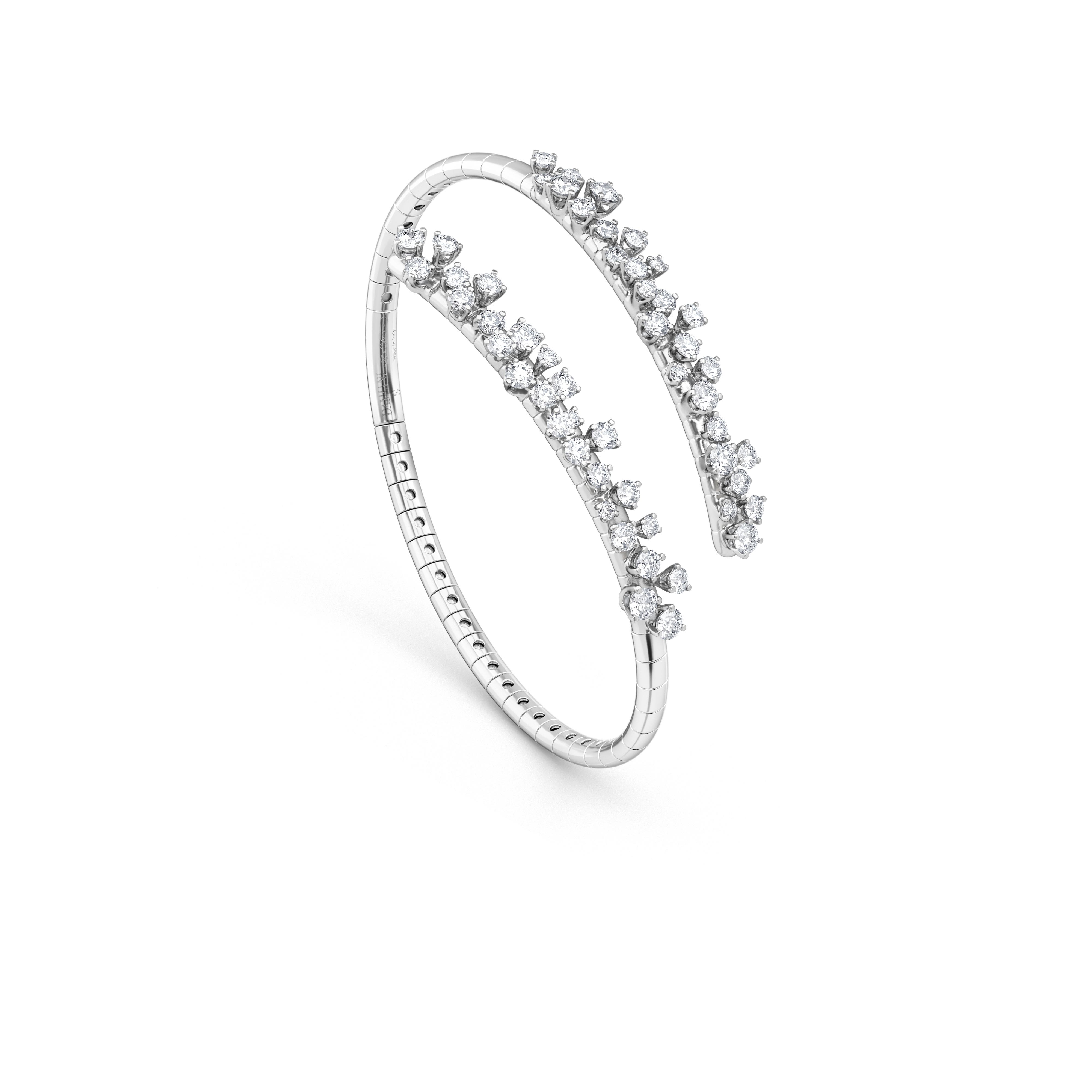 イエローゴールド、ダイヤモンド（複数）リング - Damiani MIMOSA