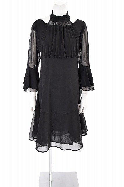 タカダンス パーティードレス KR-OP69 ブラック Mサイズ 社交ダンス 石