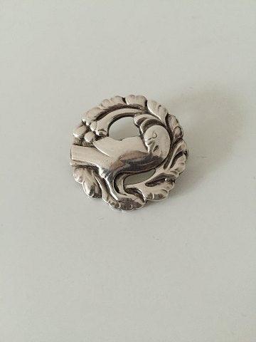 Georg Jensen Sterling Silver ブローチ No 134 鳥のモチーフ