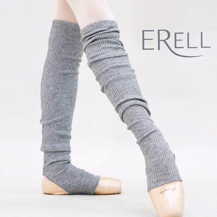バレエ用品のERELL（エレル）BELLOA レッグウォーマー｜グレー バレエ