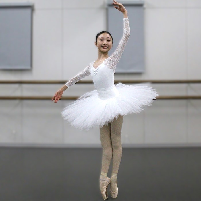 バレエ チュチュ ボン Chacott S ホワイト チャコット クラシックボン