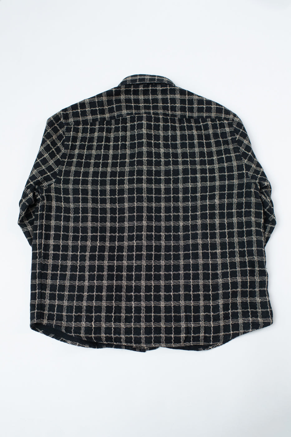 Utility Shirt Wavy Check - Black, Ecru | Dant