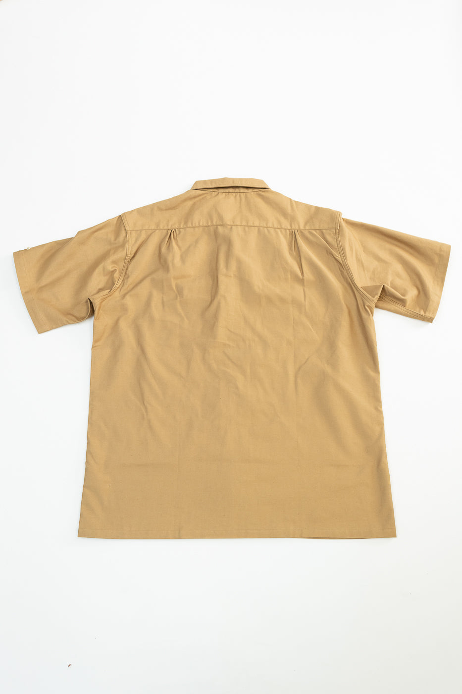 Lot 3091 - S/S Open Collar Shirt - Camel | Dant