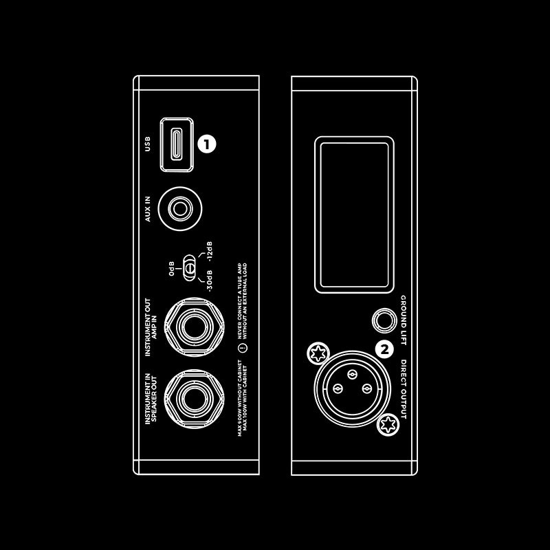 Element Cabsim Headphone Amp – Darkglass