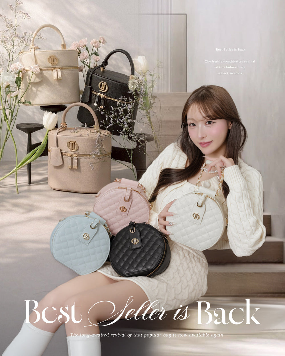 予約商品】キルティングビジューミニリュック – Darich (ダーリッチ)