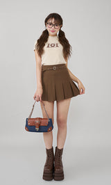 セミワイドプリーツテーラードミニスカート – Darich (ダーリッチ)