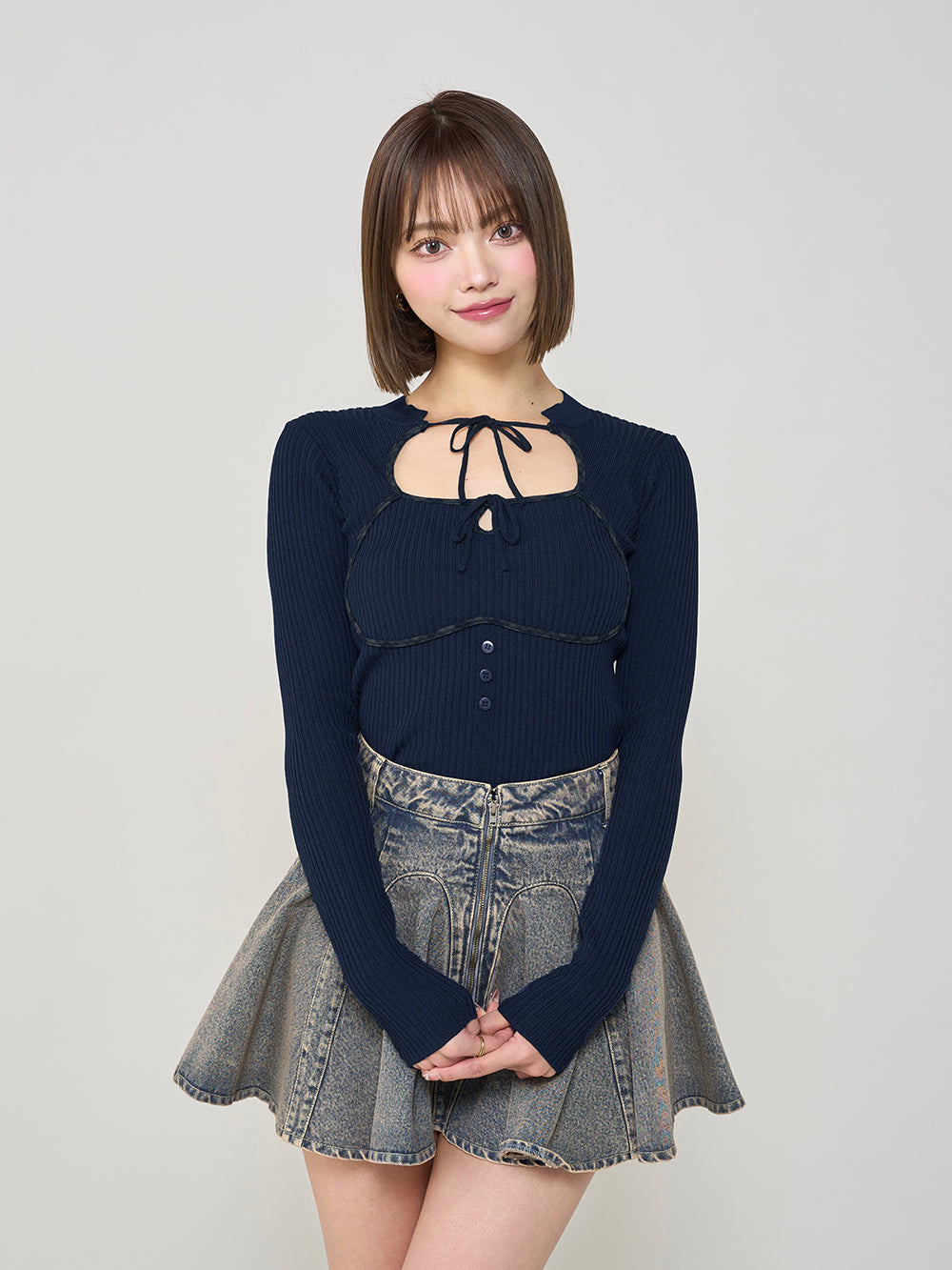 シャーリングバルーンミニワンピース – Darich (ダーリッチ)