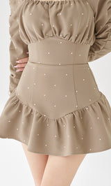 スクエアネックギャザーミニワンピース – Darich (ダーリッチ)