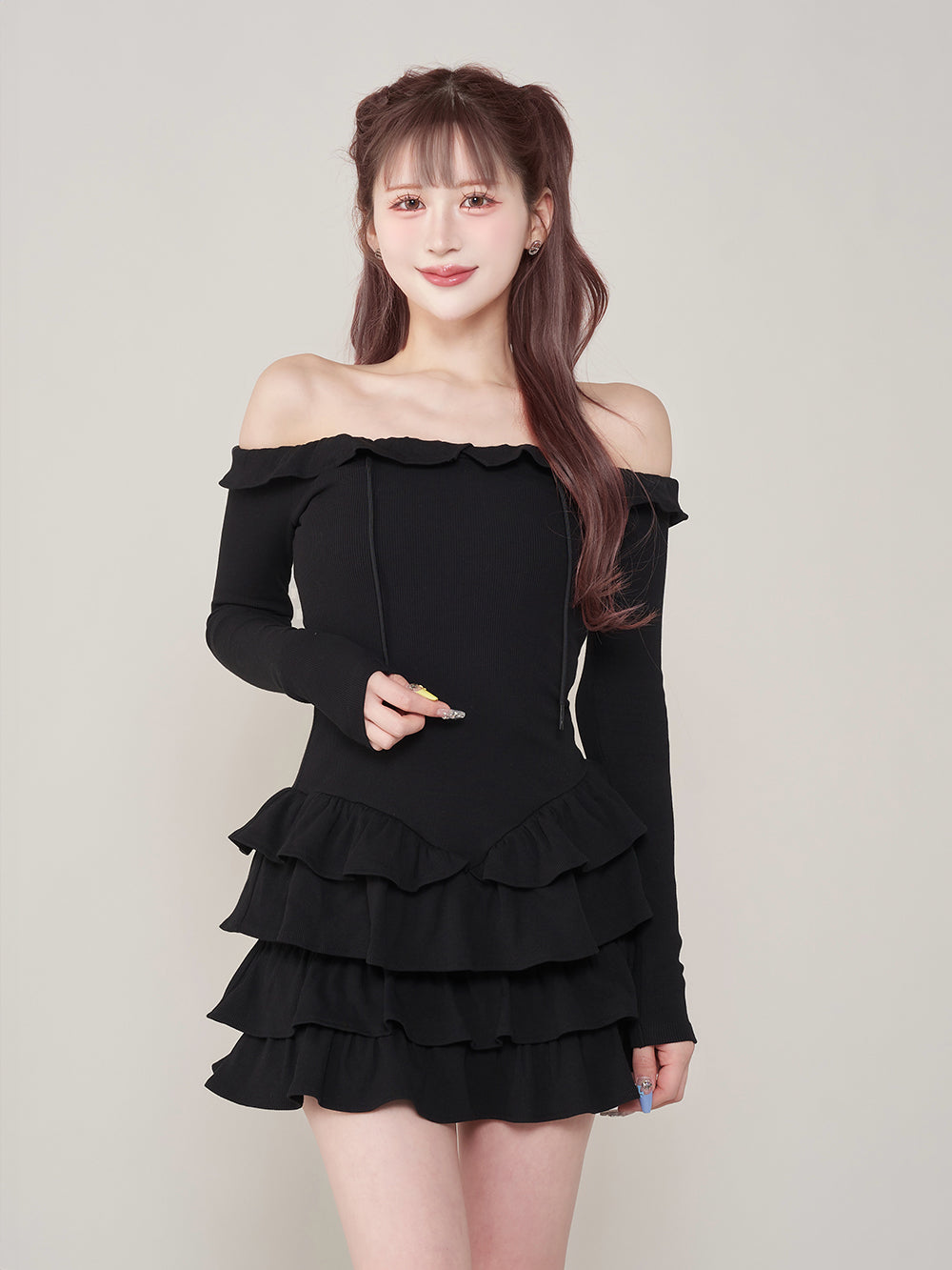 ボリュームフリルリブミニワンピース – Darich (ダーリッチ)