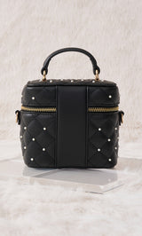 ゴールドパーツ】キルティングパールスクエアミニバッグ – Darich