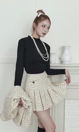 ツイードチェックプリーツミニスカート – Darich (ダーリッチ)