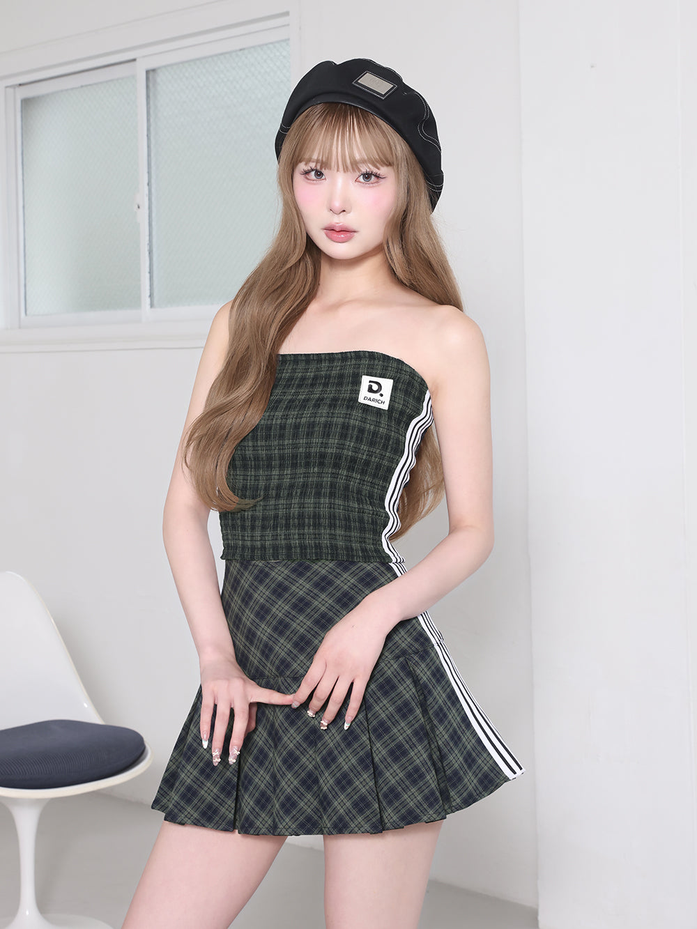 リメイクライクチェックミニスカート – Darich (ダーリッチ)