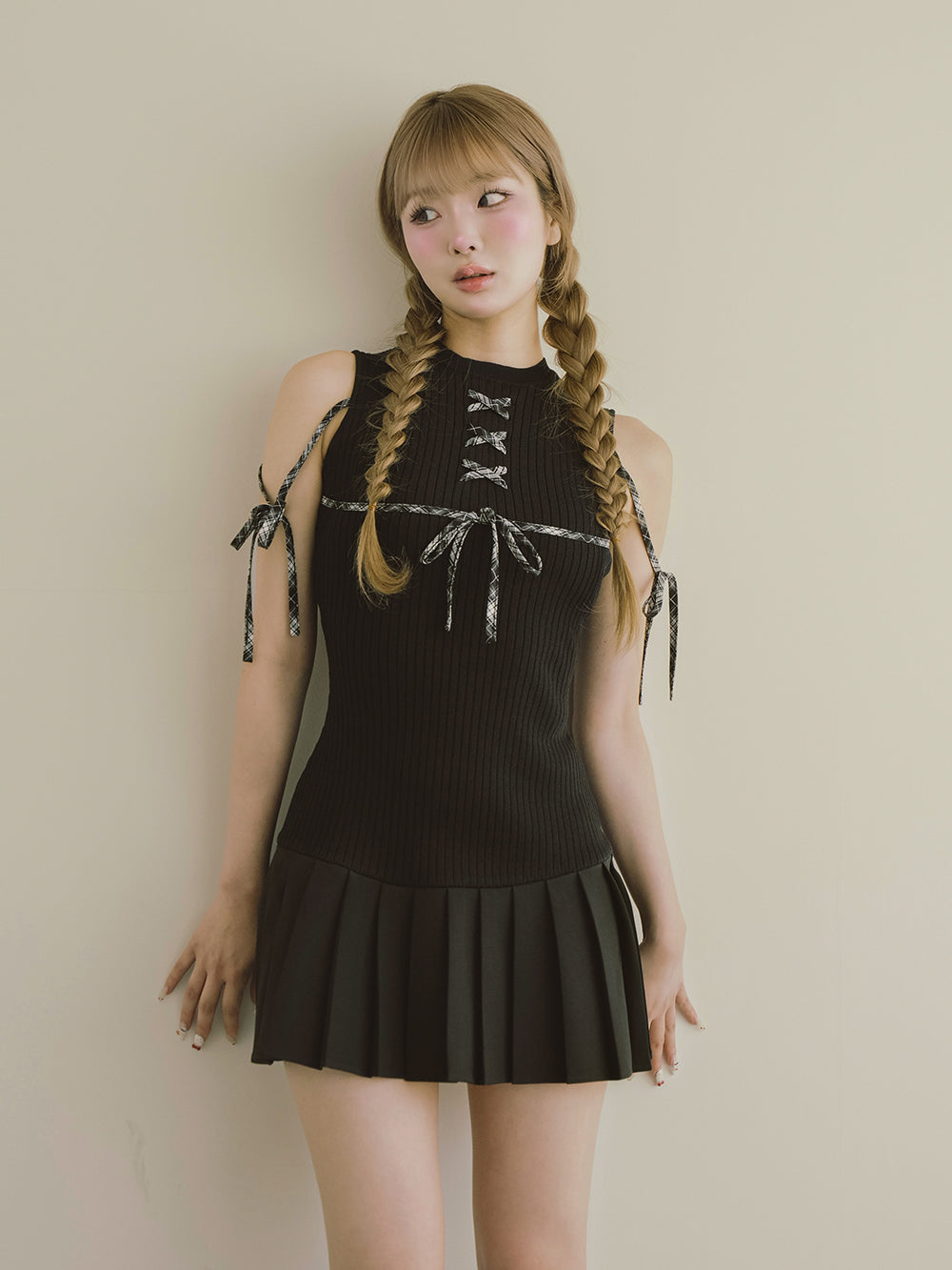 ドッキングレースアップミニワンピース – Darich (ダーリッチ)