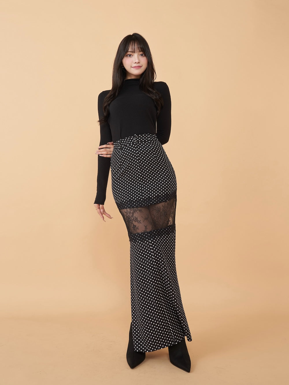 レーススイッチングロングスカート – Darich (ダーリッチ)