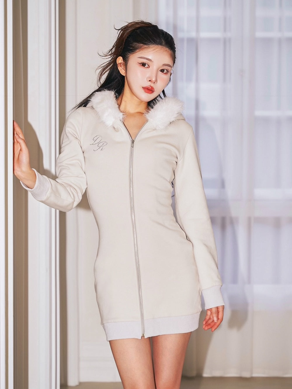 フードファースウェットミニワンピース – Darich (ダーリッチ)