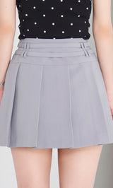 ダブルベルトプリーツミニスカート – Darich (ダーリッチ)