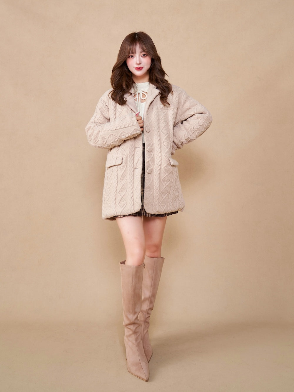 ケーブルニットジャケットコート – Darich (ダーリッチ)