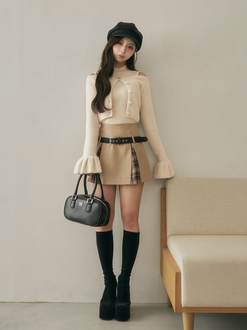 チェックドッキングミニスカート – Darich (ダーリッチ)