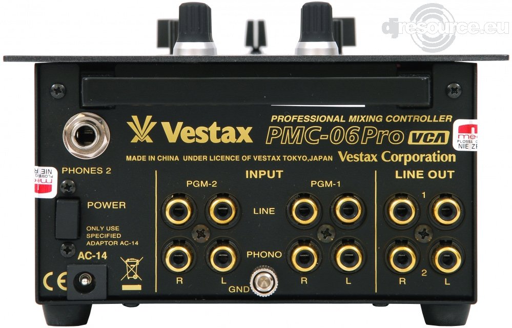Vestax › PMC-06 PRO › Mixer - Gearbase | DJResource