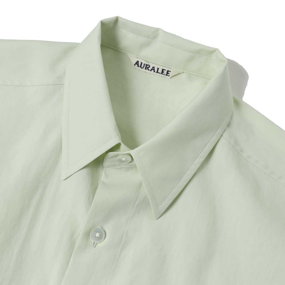 AURALEE(オーラリー)WASHED FINX TWILL BIG HALF SLEEVED SHIRT