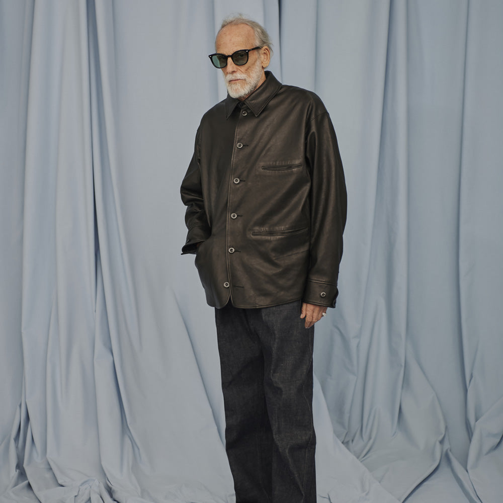 オールドジョーold joeレザーカーコート38