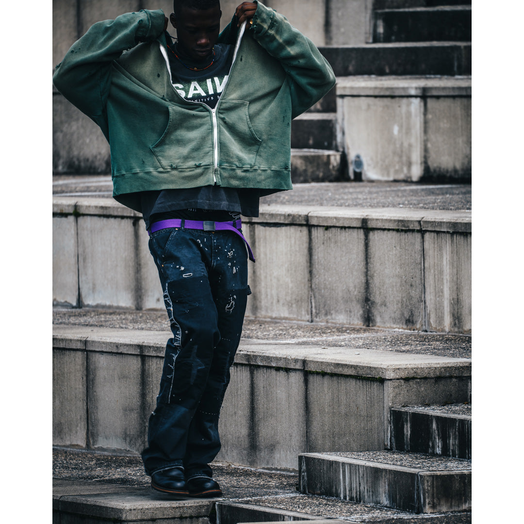 Saint Mxxxxxx (セントマイケル) DOUBLE KNEE DACK BLACK SM-YS1-0000