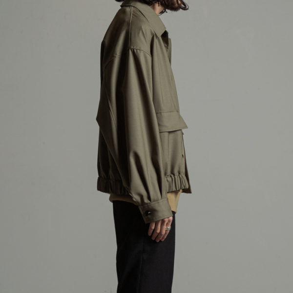 FLIGHT JACKET ORGANIC WOOL TROPICAL (A20A-04BL01C) | MARKAWARE