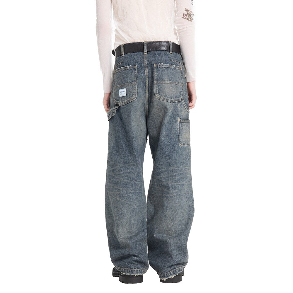 DAIRIKU(ダイリク)Vintage Washed Painter Denim Wide Pants (25AW D15