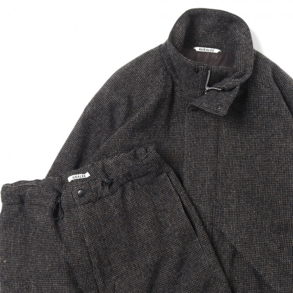 WOOL HAIRLINE LIGHT TWEED OVER PANTS (A22AP02DT) | AURALEE / Pants